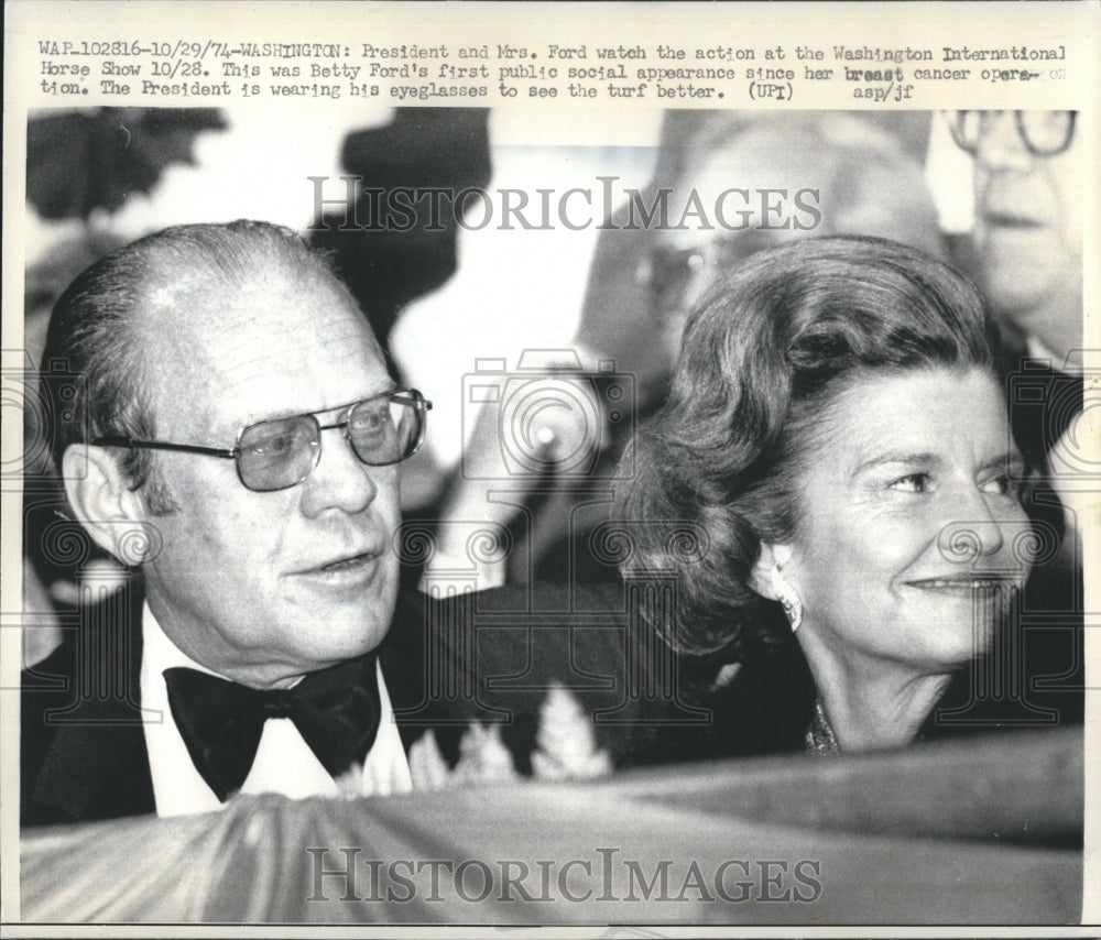 1974 Press Photo President and Mrs Ford - Historic Images