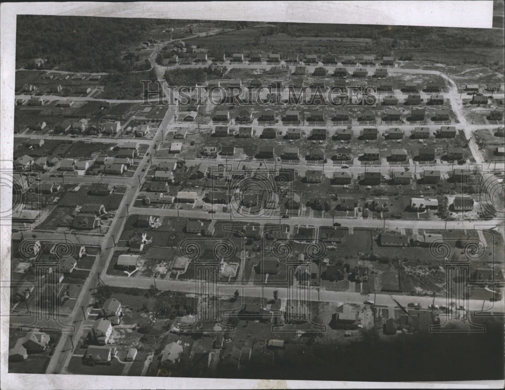 1953 Press Photo Worcester Massachussets Tornado - RSH27197 - Historic Images