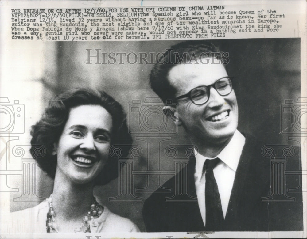 1960 Press Photo Girl to Become Queen of Belgians - RSH27203 - Historic Images