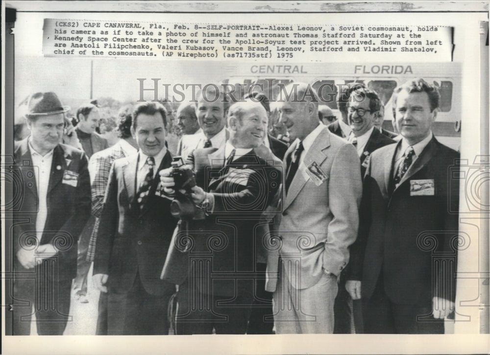 1975 Press Photo Alexi Leonov Thomas Stafford - RSH27261 - Historic Images