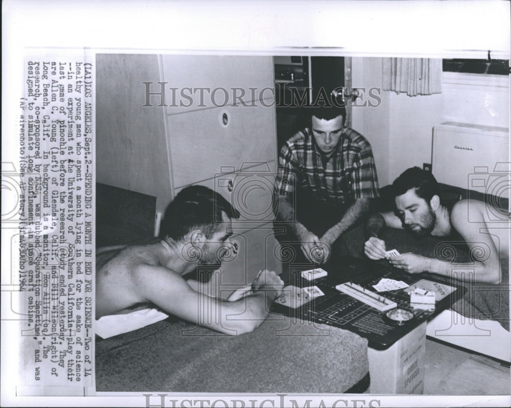 1964 Press Photo University Experiment Operation Sacktime - Historic Images