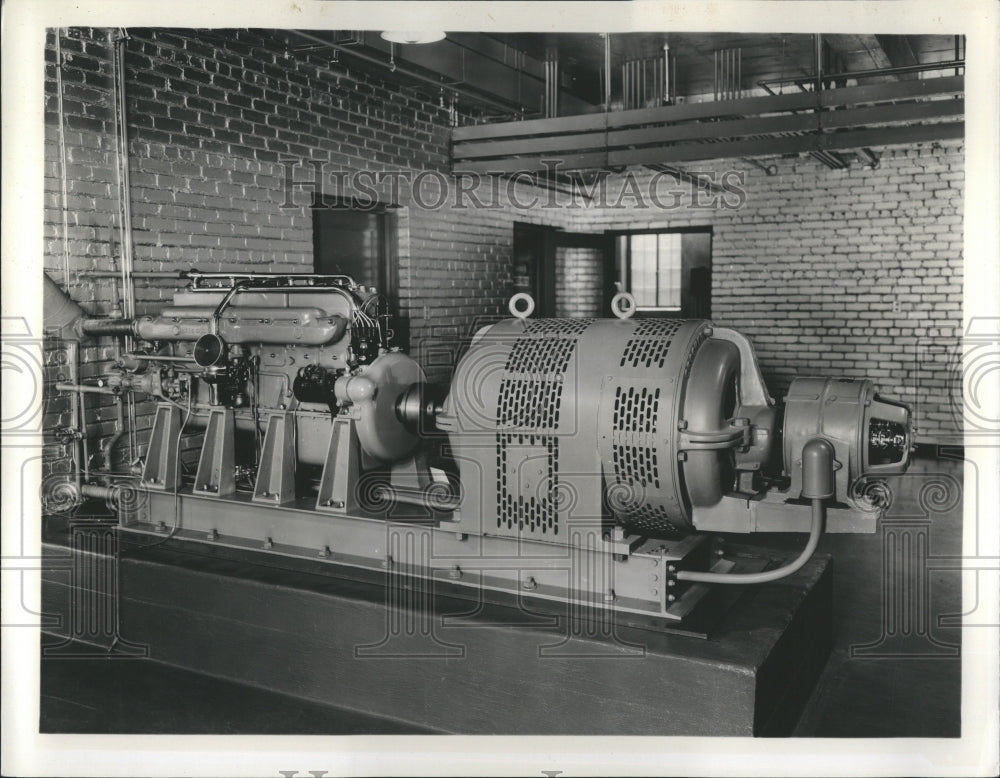 1936 Press Photo Detroit News radio Transmitter. - Historic Images