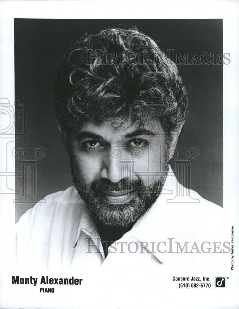 Press Photo Monty Alexander the piano player. - RSH28117 - Historic Images