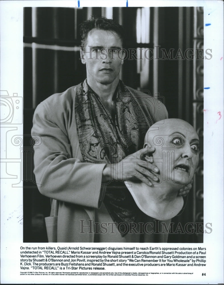 1990 Arnold Schwarzenegger in "Total Recall"-Historic Images