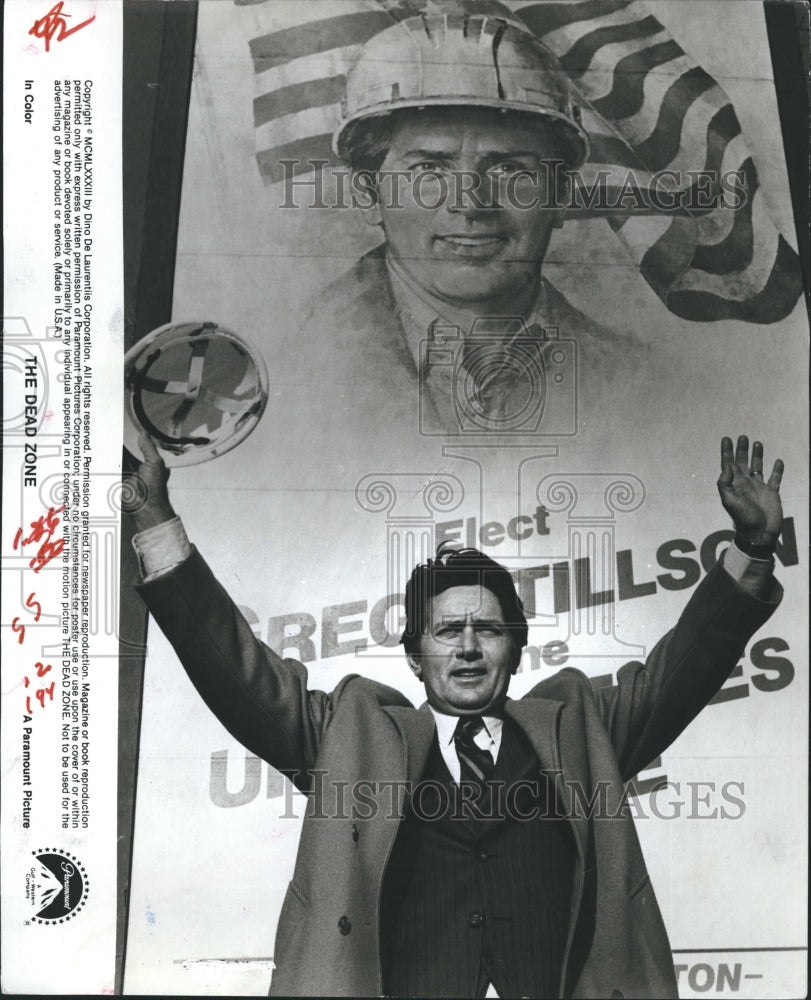 1983 Press Photo Martin Sheen in &quot;The Dead Zone&quot; - RSH28179 - Historic Images