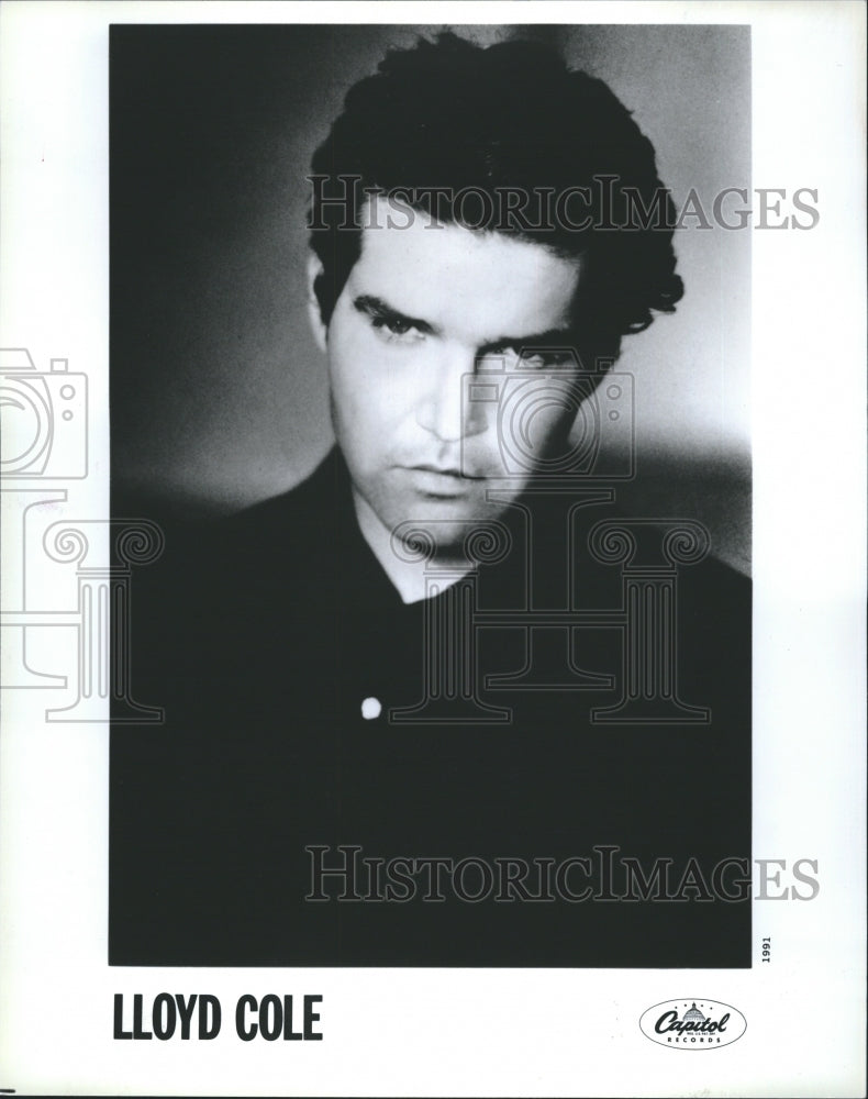 1991 Press Photo singer Lloyd Cole, head shot. - Historic Images