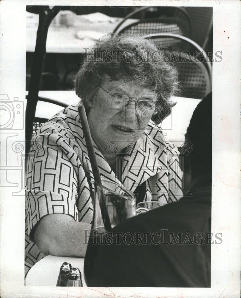 1970 Press Photo Doctor Margret Mead, Anthropologist. &quot;Anatomy of Youth&quot;. - Historic Images