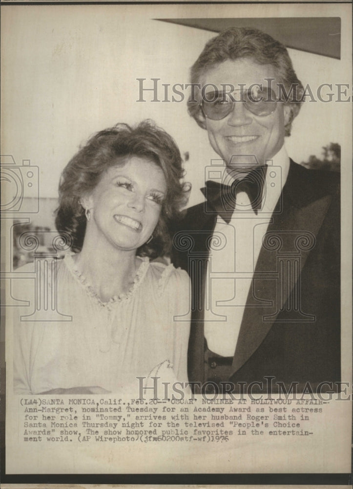 1976 Press Photo Ann-Margaret &amp; Roger Smith, Actors - Historic Images