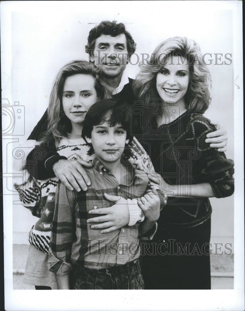 1989 Press Photo David Birney, Stefanie Powers, Josh Williams, Love and Betrayal - Historic Images