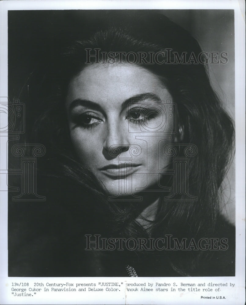Press Photo Anouk Aimee in &quot;Justine&quot; - Historic Images