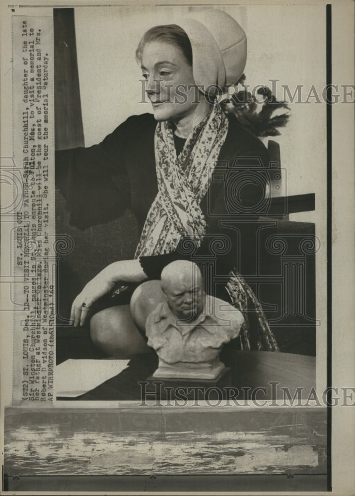 1969 Press Photo Sarah Churchhill Daughter Of Winston - RSH28551 - Historic Images