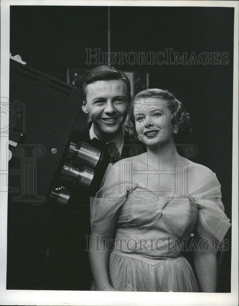 1951 Press Photo Actor Jimmy Lydon and Actor Oliver Stacey. - Historic Images