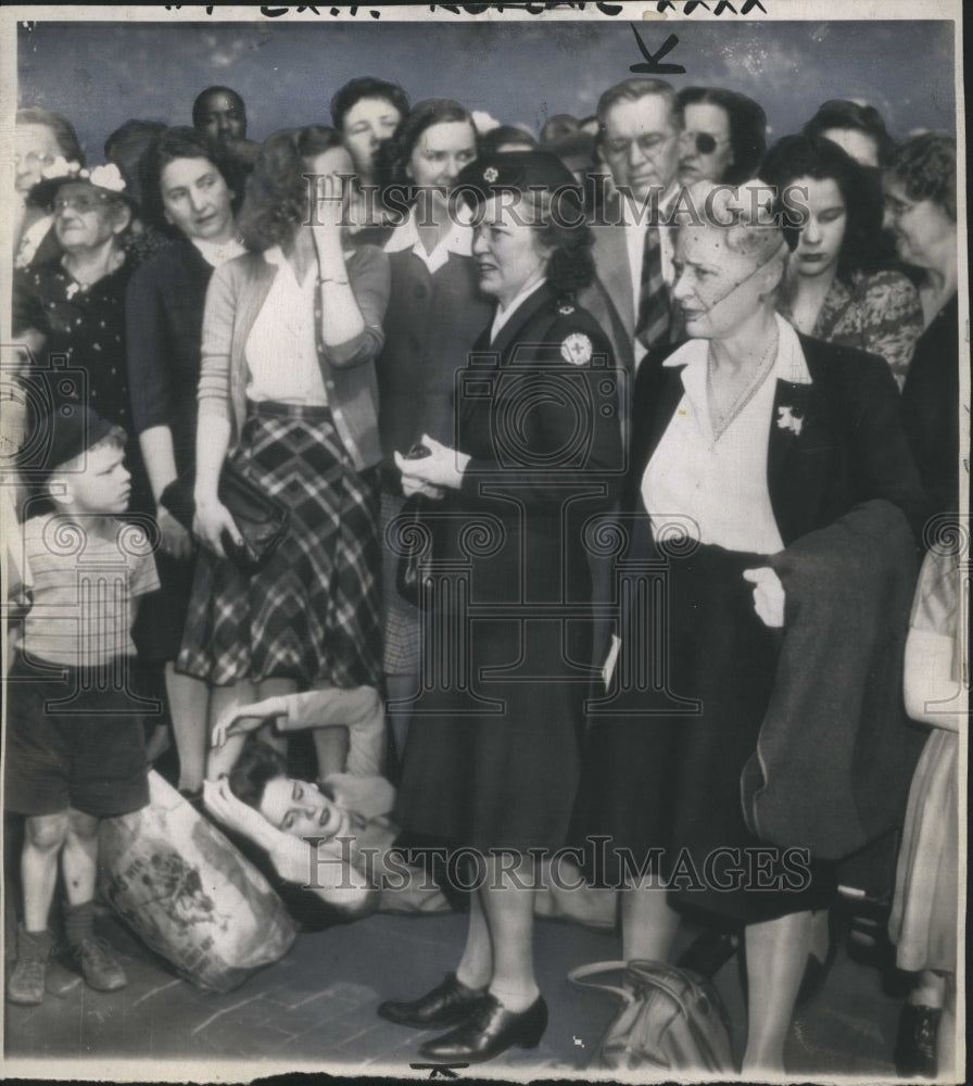 1945 Press Photo President FDR&#39;s Funeral Service - Historic Images