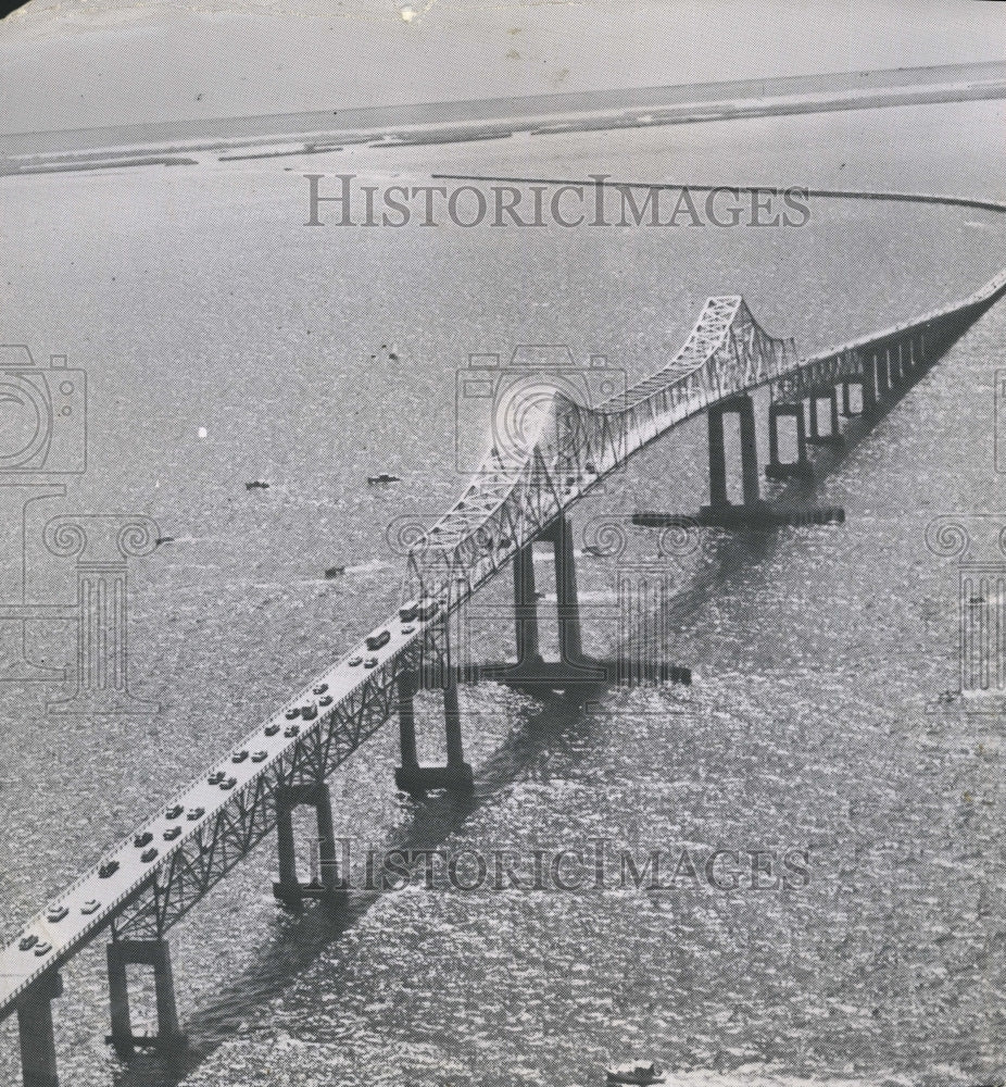 Press Photo Sunshine Skyway Bridge - Historic Images
