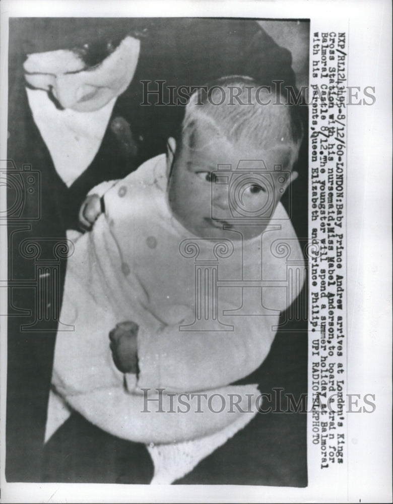 1960 Press Photo Baby Prince Andrew of London. - RSH28715 - Historic Images