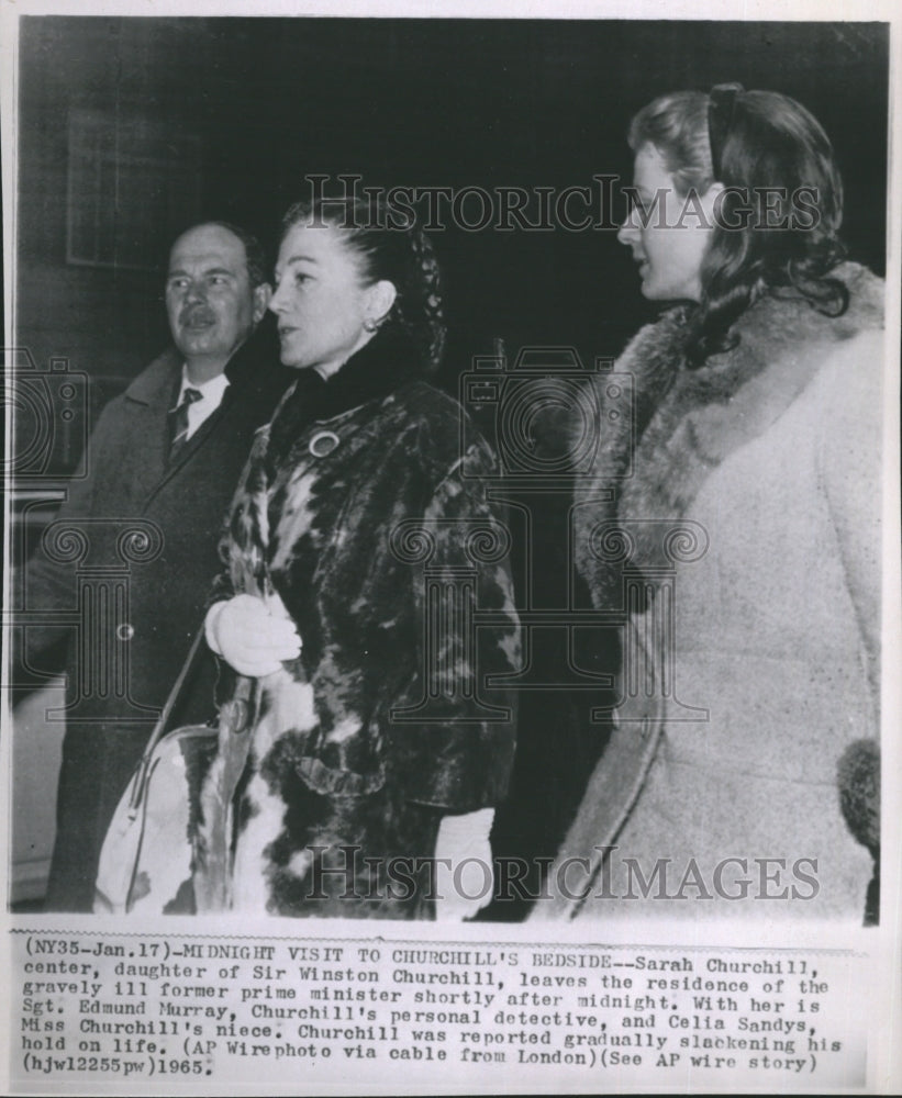 1965 Press Photo Churchill Visits Father&#39;s House Deceased Prime Minister - Historic Images