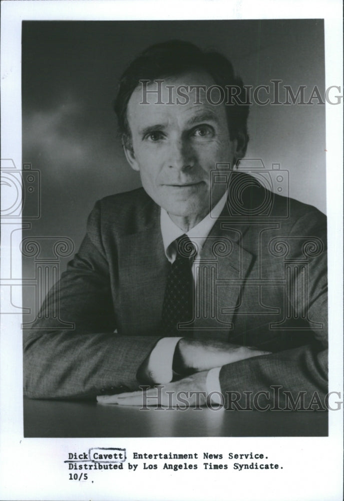1986 Press Photo Dick Cavett - RSH28885 - Historic Images