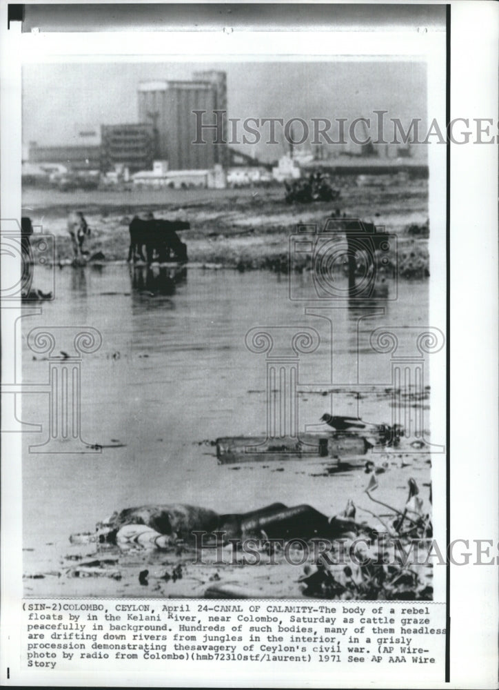 1971 Press Photo Siri Lanka Civil War - Historic Images