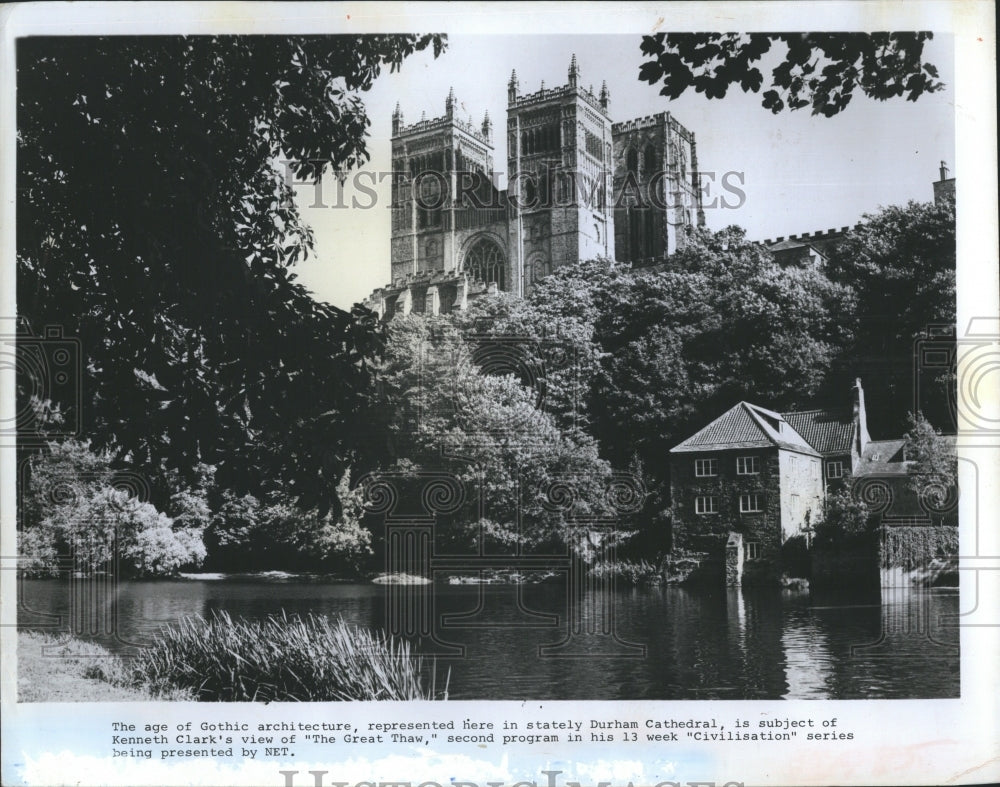 1970 Press Photo Durham Cathedral Gothic Architecture - RSH29021 - Historic Images