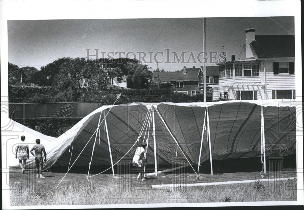 1986 Press Photo Kennedy Wedding Preparations - Historic Images