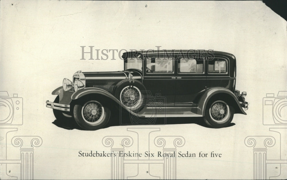 1928 Press Photo Studebaker's Erskine Royal Sedan for five. - Historic Images