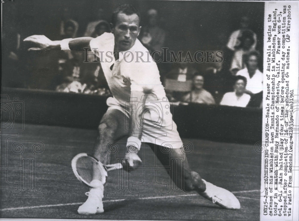 1961 Press Photo Neale Fraser - RSH29411 - Historic Images