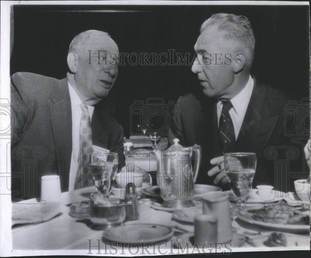1955 Press Photo Commissioner Frick and Minor League Chief Trautman - Historic Images