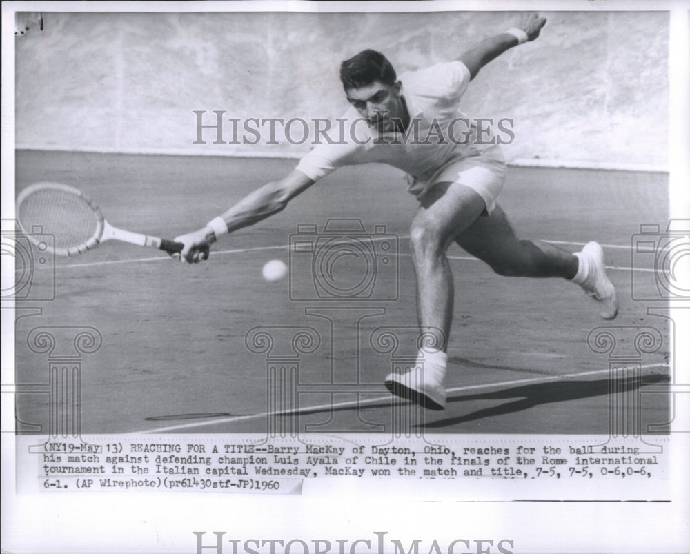 1960 Press Photo Barry McKay Rome - Historic Images