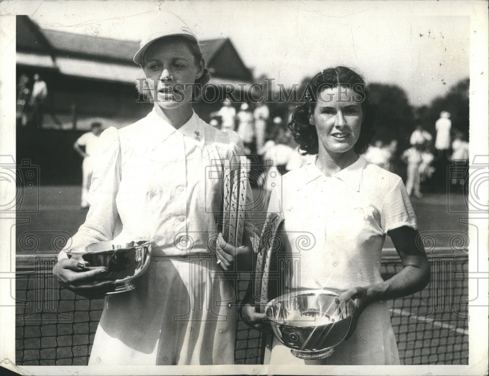 1940 Press Photo Sara Palfrey  Alice Marble Seabright - Historic Images