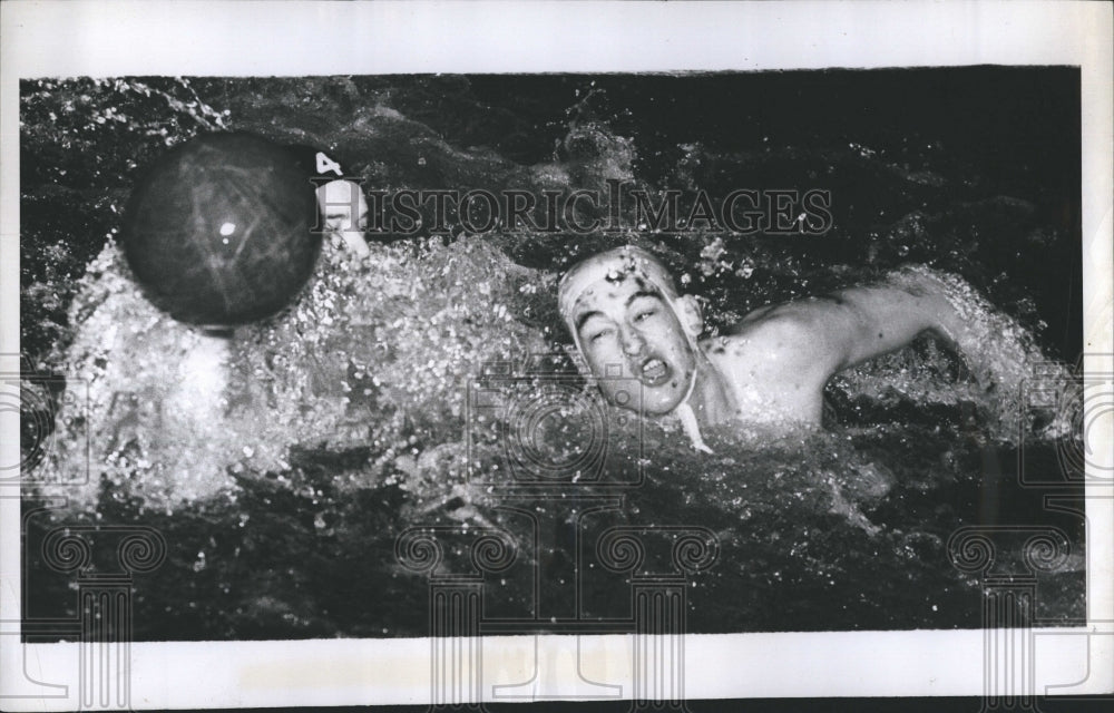 1947 Press Photo Illinois and Missouri water polo games. - RSH30029 - Historic Images