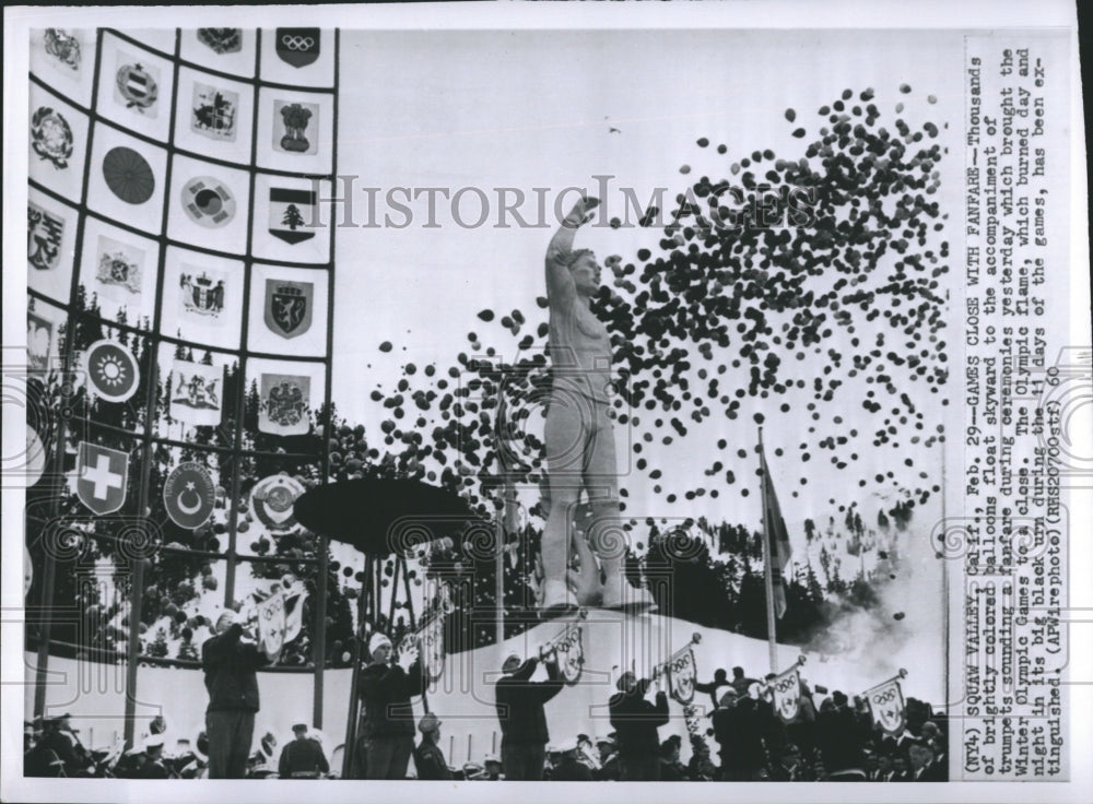 1960 Press Photo Olympic Flame - Historic Images