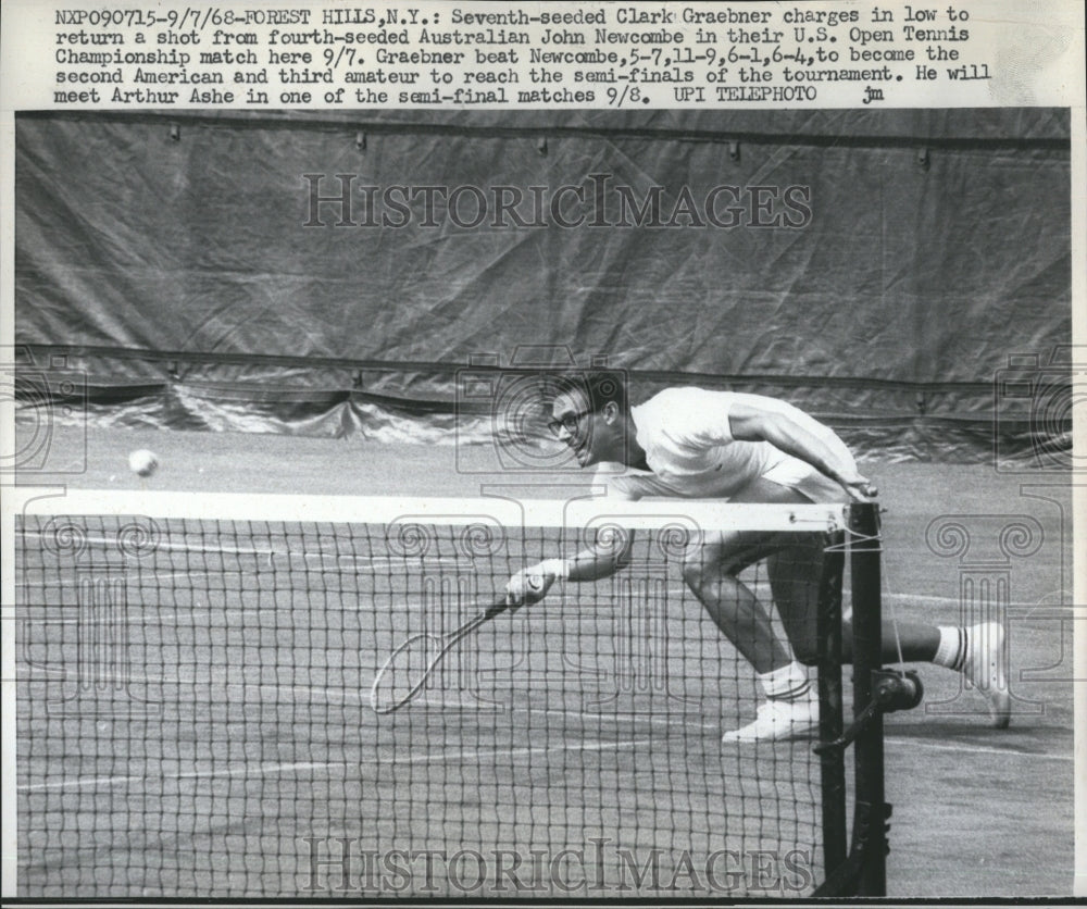 1968 Clark Graebner &amp; John Newcombe - Historic Images