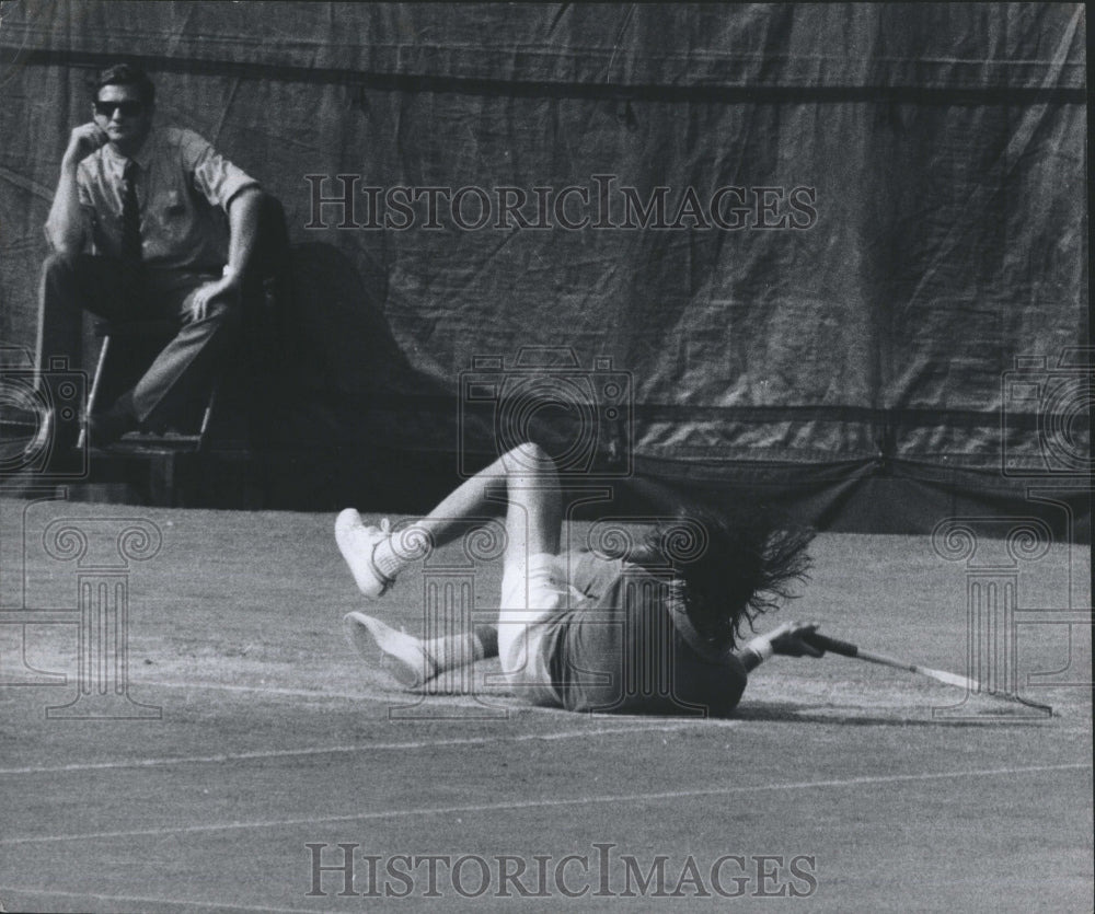 1972 Press Photo US Open Winner Ilie Nastase Romania - Historic Images