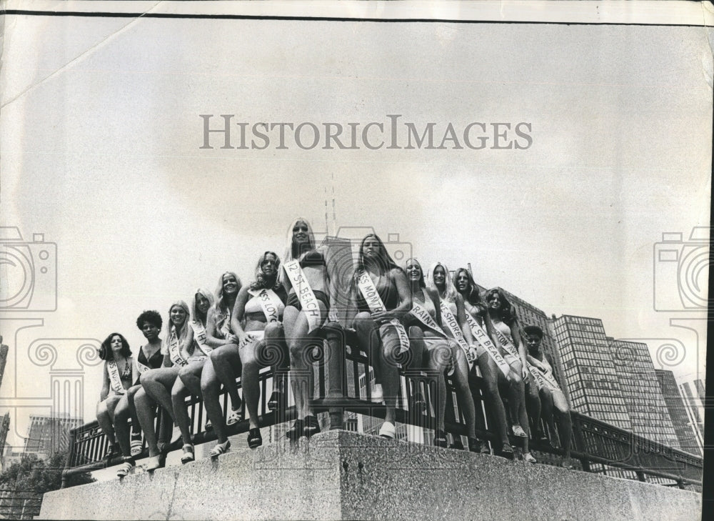 1973 Press Photo Lake Shore Park Air and water beauty show. - Historic Images
