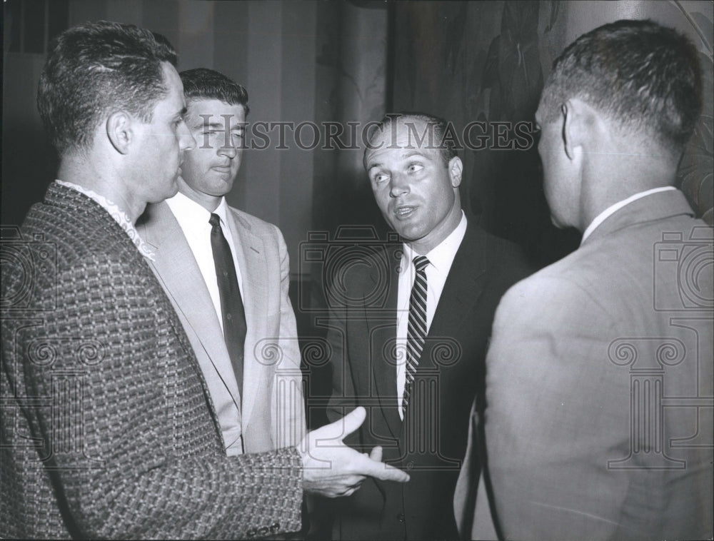 1959 Press Photo Player Representative Meeting. - RSH30397 - Historic Images