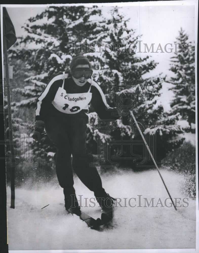 1952 Imogene Opton     skier. - Historic Images
