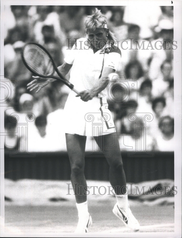 1989 Press Photo Martina Navratilova Italian Tennis Player. - RSH30599 - Historic Images