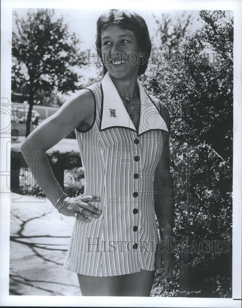 1978 Press Photo Martina Navratilova, Tennis Champ, prepares for Colgate Series - Historic Images