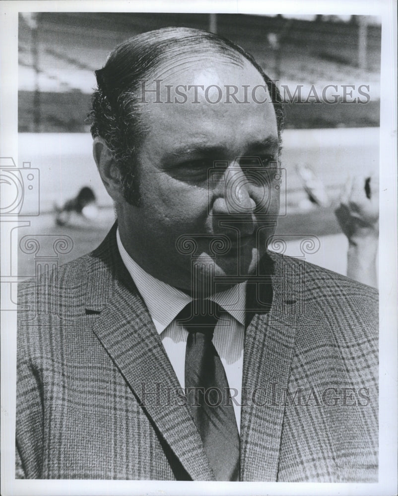 1970 Press Photo Andy Granatelli , Racing sponsor and CEO. - Historic Images