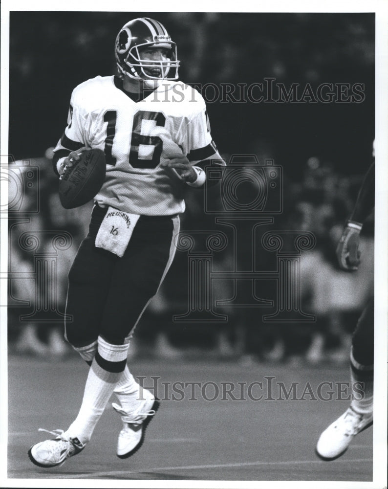 Press Photo Stan Humphries Washington Redskins Football Quarterback - Historic Images