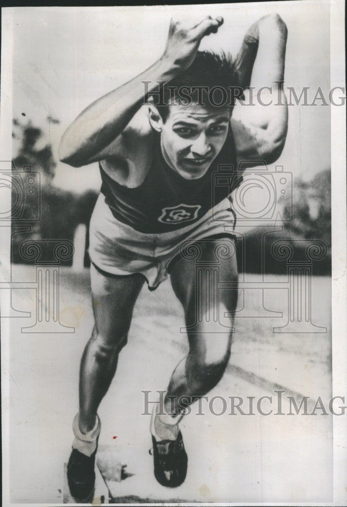 1948 Press Photo University Souther California Track Athlete Mel Patton - Historic Images