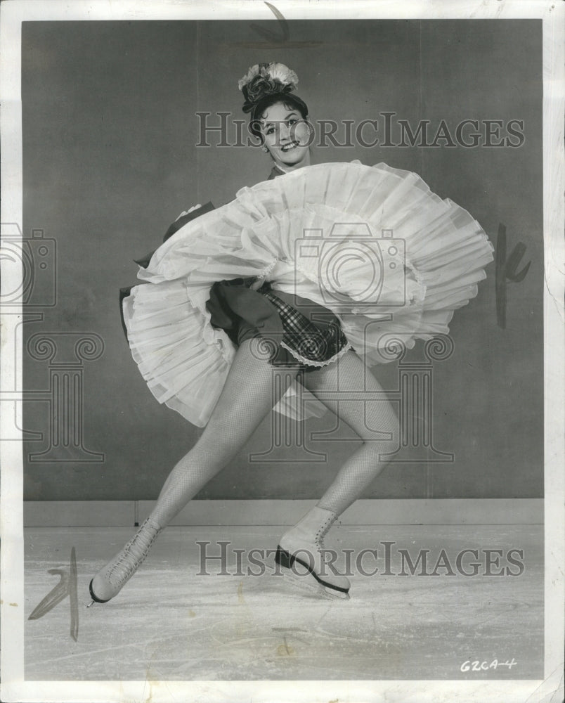 1964 Press Photo Cathy Machado, stars in the Ice Capades of 1964. - Historic Images