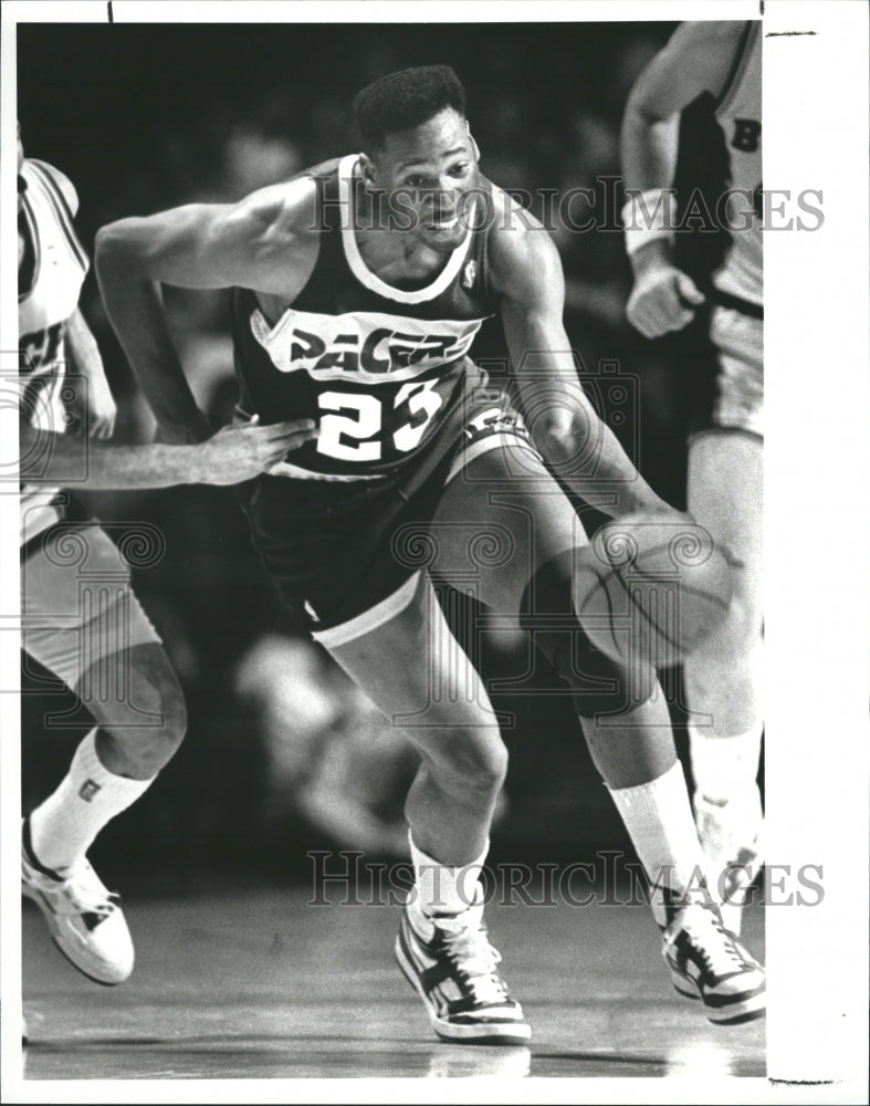 1988 Press Photo Indiana Pacers Wayman Tisdale - Historic Images