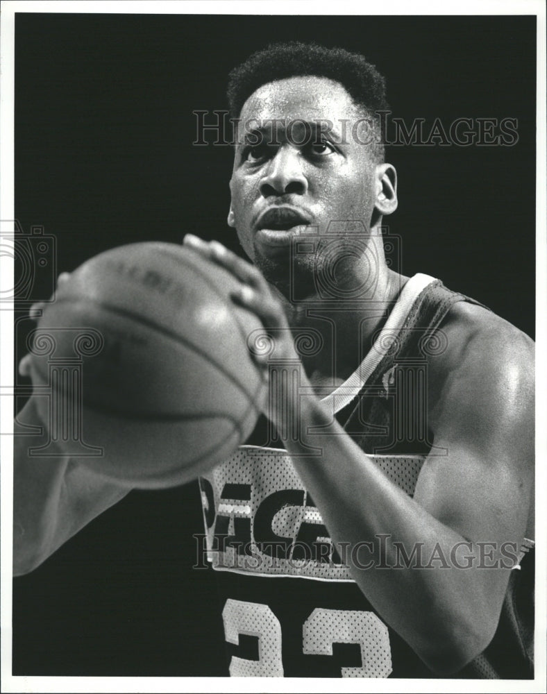 1988 Press Photo Indiana Pacers Wayman Tisdale - Historic Images