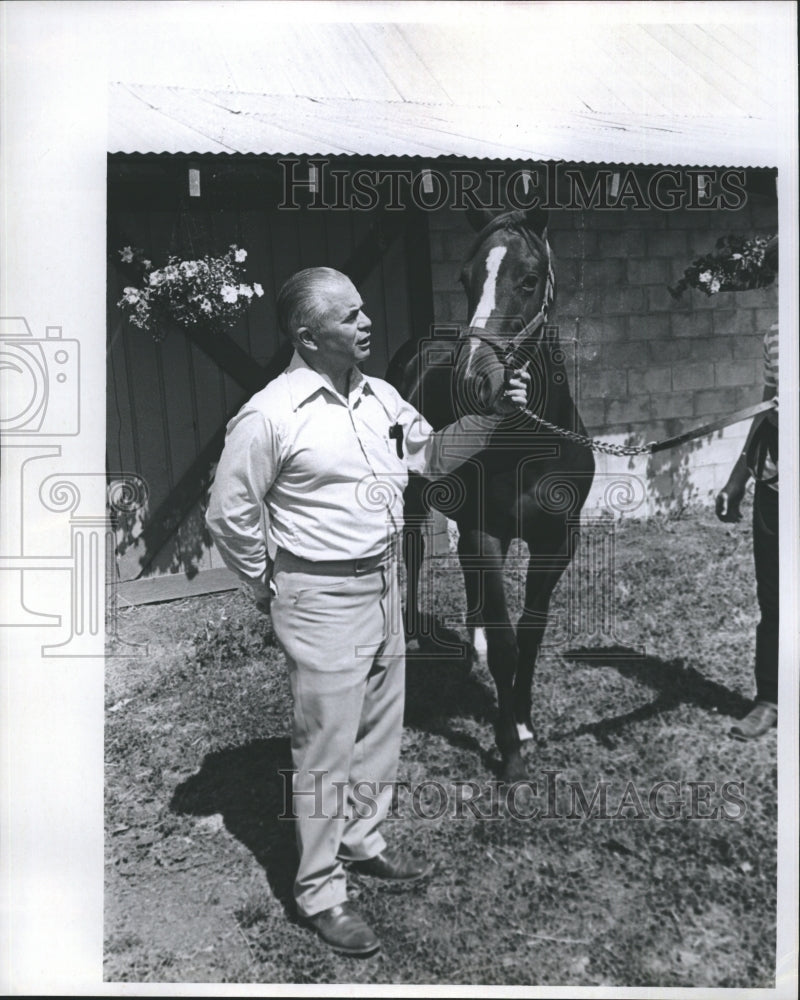 1971 Press Photo Ed Heinemann Horse Breeder Association - Historic Images