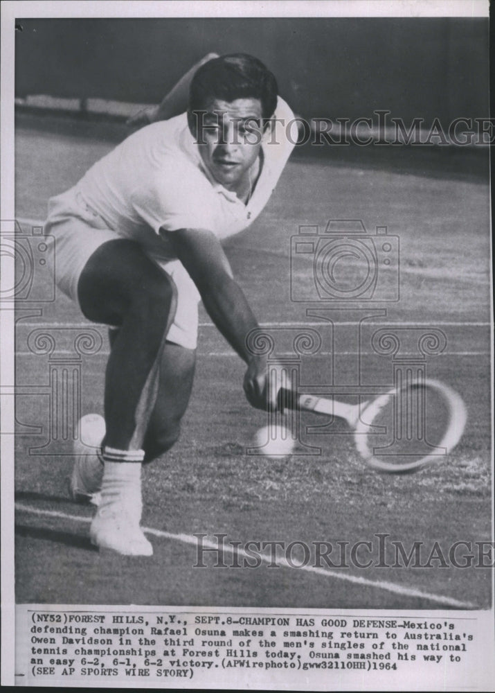 1964 Press Photo Mexico's Defending Champ Rafael Osuna Tennis - RSH31531 - Historic Images