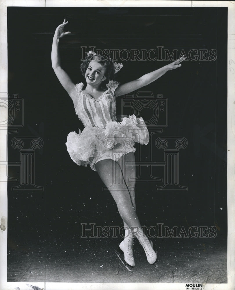 1947 Press Photo Hazel Franklin, Figure Skater - RSH31729 - Historic Images