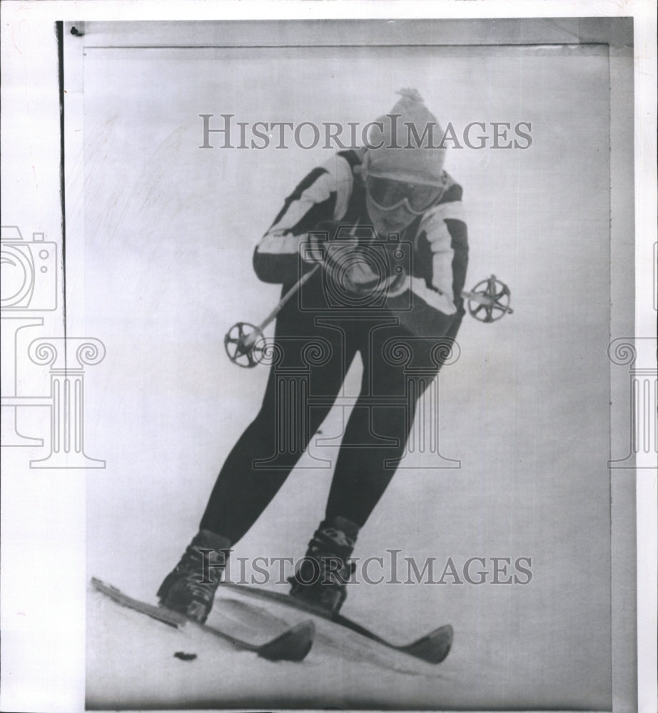 1959 Skier Penny Pitou Wins At Grindelwald International Tournament - Historic Images