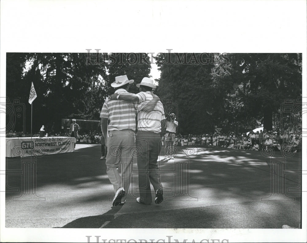 1987 Press Photo Chi Chi Rodriguez Butch Baird Northwest Seniors - RSH32029 - Historic Images