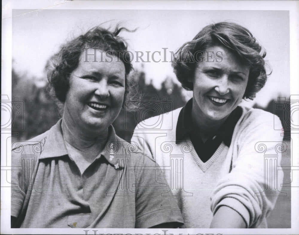 1951 Press Photo Estelle Lawson Page Grace Lenczyk North South Golf - Historic Images